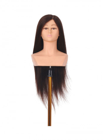 Mannequin Head With Shoulder Black/Pink