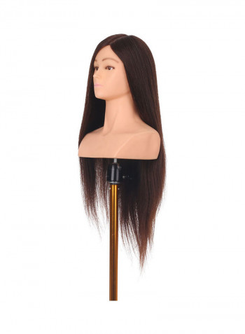 Mannequin Head With Shoulder Black/Pink