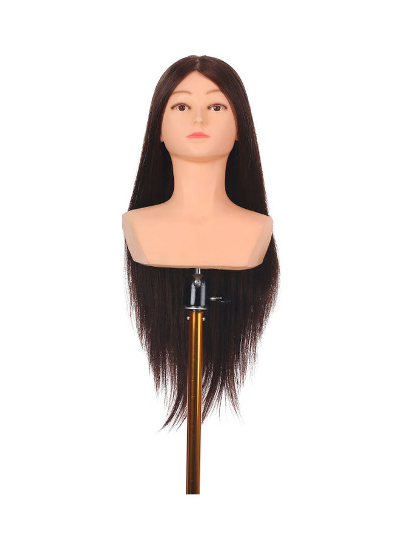 Mannequin Head With Shoulder Training Doll Brown/Pink