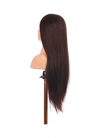 Mannequin Head With Shoulder Training Doll بني/وردي