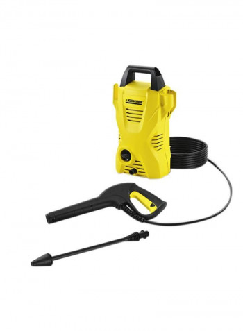 K2 Compact High Pressure Washer With Accessories Yellow/Black 27.98x44.3x17.59cm
