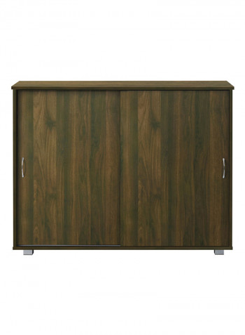 Klass Sliding Door Shoe Cabinet Brown 40x93.6x120cm