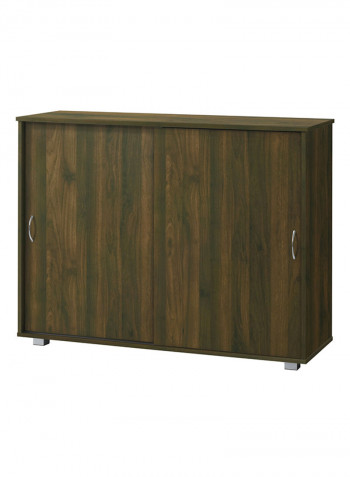 Klass Sliding Door Shoe Cabinet Brown 40x93.6x120cm