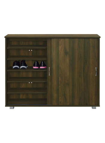 Klass Sliding Door Shoe Cabinet Brown 40x93.6x120cm