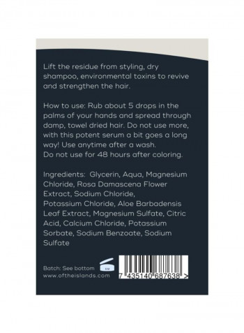 Rose Magnesium Hair Detox Serum 30ml