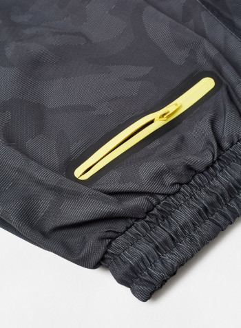 Kids Patterned Swim Shorts Black