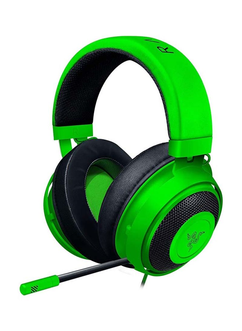 Kraken Over-Ear Wired Gaming Headset Green