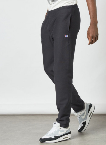 College Reverse Weave Sweatpants Black