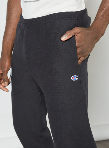 College Reverse Weave Sweatpants Black