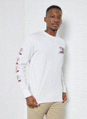 Ren & Stimpy Print T-Shirt White