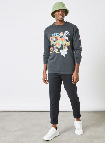 Space Jam Long Sleeve T-Shirt Black