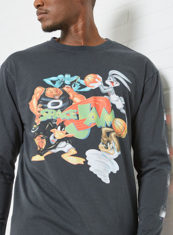 Space Jam Long Sleeve T-Shirt Black