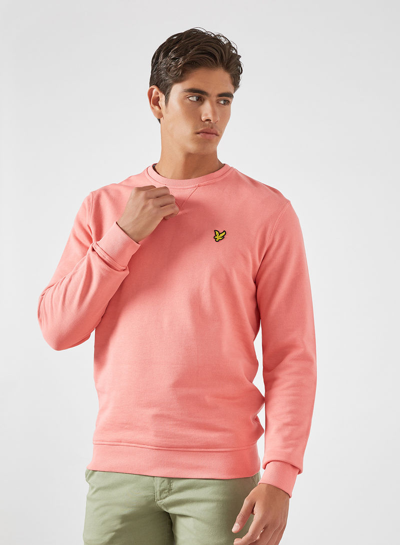Basic Crew Neck Sweatshirt Punch Pink