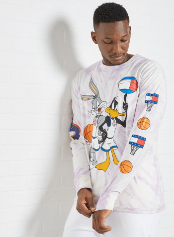 Space Jam Tie-Dye T-Shirt Lilac