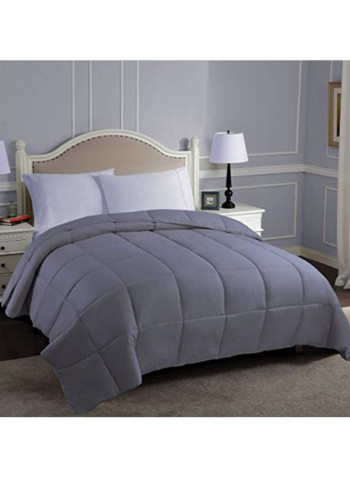 All-Season Down Alternative Comforter Polyester Blue 22x6x17inch