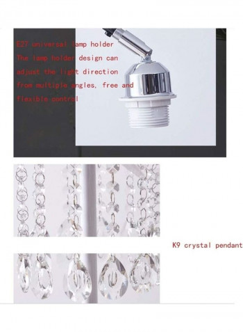 LED Feather Detail Floor Lamp Yellow