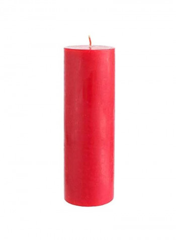 Unscented Pillar Candle Red 3x9inch