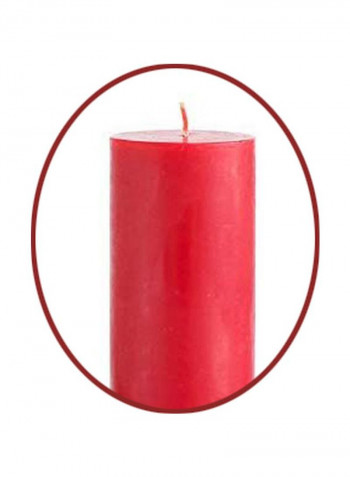 Unscented Pillar Candle Red 3x9inch