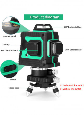 Multi Functional 3D Laser Level Set Multicolour