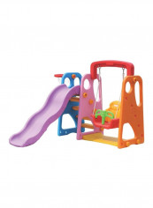 3-In-1 Swing And Slide Outdoor Play Set 170x173x130centimeter