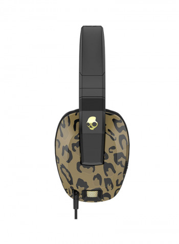 Crusher Over-Ear Headphones With Built-In Amplifier And Mic Black/Beige