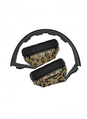Crusher Over-Ear Headphones With Built-In Amplifier And Mic Black/Beige