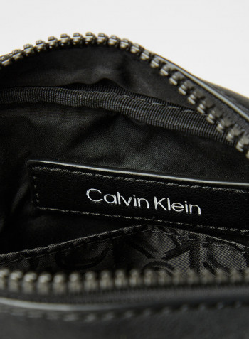 Unisex Logo Crossbody Bag Black