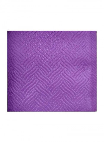 3-Piece Polyester Bedspread Set Purple Queen