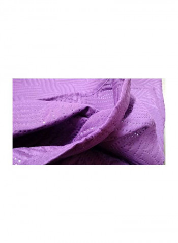 3-Piece Polyester Bedspread Set Purple Queen