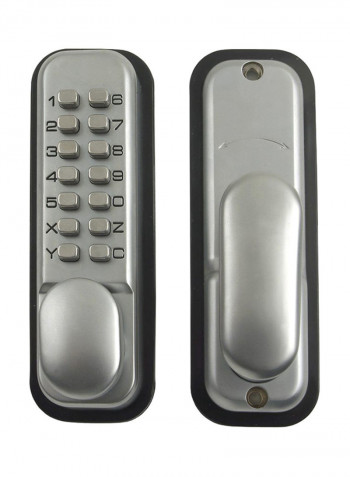 Door Push Digital Keypad Lock Silver
