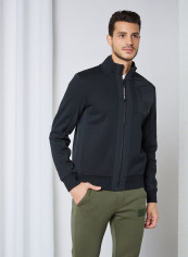 Mixed Media Zip Through Jacket Black reviews Mixed Media Zip Through Jacket Black