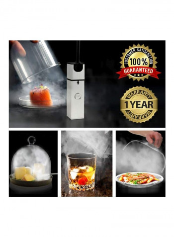 Portable Hand-Held Infuser White/Black/Silver 1.45x1.45x5.90inch