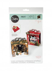 19-Piece Kartelyn Lizardi Holiday Shadow Box Die Set Silver