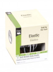 Soft Stretch Braided Elastic White