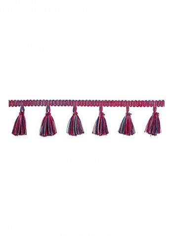 Fuchsia Tassel Fringe Multicolour