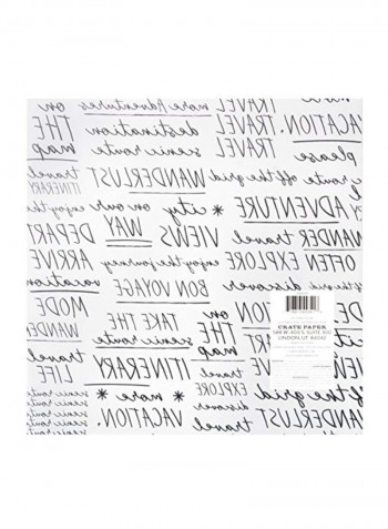 Here And There Specialty Vellum Paper White