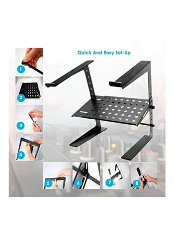 Portable Adjustable Laptop Stand Black