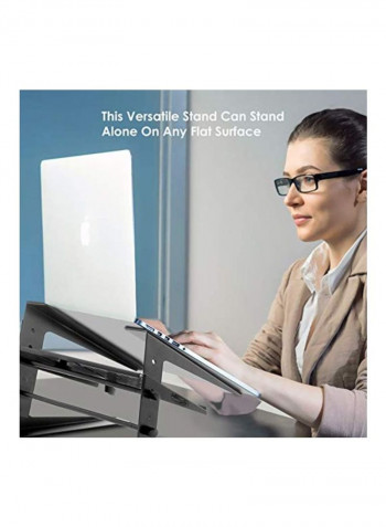 Portable Adjustable Laptop Stand Black