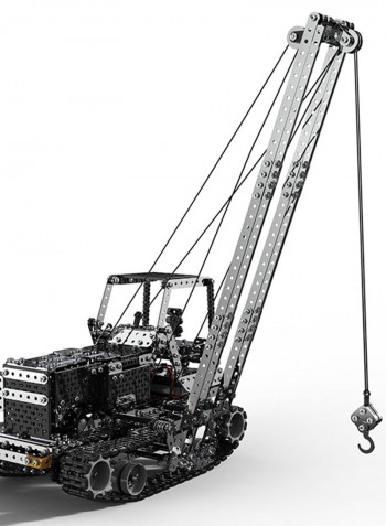 1745 Piece 2.4GHz 10 Channel Stainless Steel Construction Crane Assembly Kits 36cm