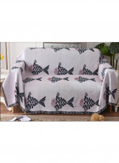 Nordic Style Sofa Slipcover Black/Pink
