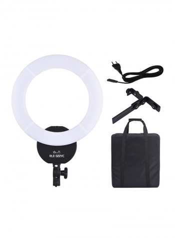 RLE-322VC LED Video Ring Dimmable Fill-In Light Kit Black