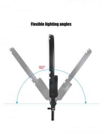RLE-322VC LED Video Ring Dimmable Fill-In Light Kit Black