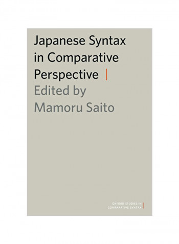 Japanese Syntax In Comparative Perspective Paperback