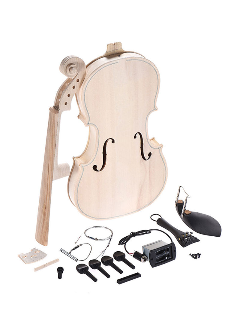 4/4 Solid Wood Acoustic Violin Fiddle Kit