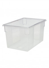 6-Piece Polycarbonate Food Container With Lid Clear 21.5gallon