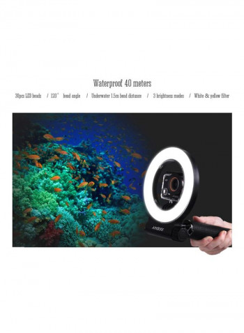 LED Waterproof Diving Fill Light Black