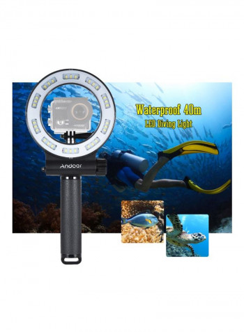 LED Waterproof Diving Fill Light Black