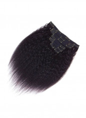 Pack Of 7 Long Straight Hair Extension Natural Black 18inch