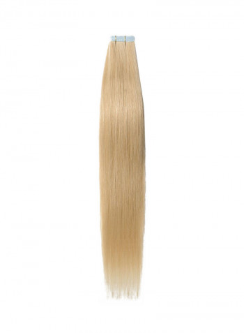 40-Piece Long Straight Human Hair Extension 613 Bleach Blonde 12inch