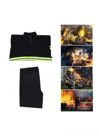 Flame Retardant Clothing Black 44.5x38.0x6.0centimeter